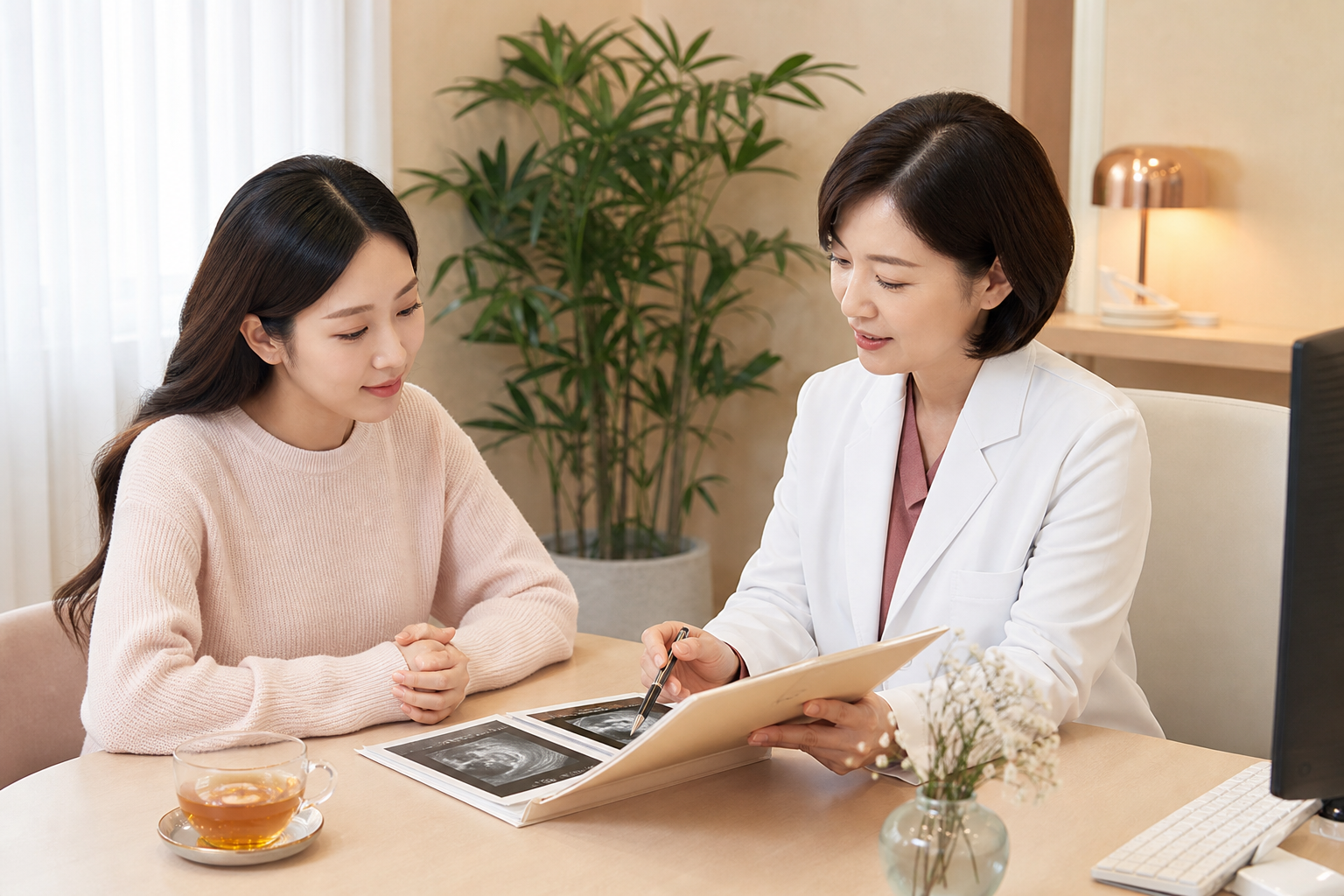 울산 자궁경관무력증 임신 유지 상담 장면 인애한의원 울산점
