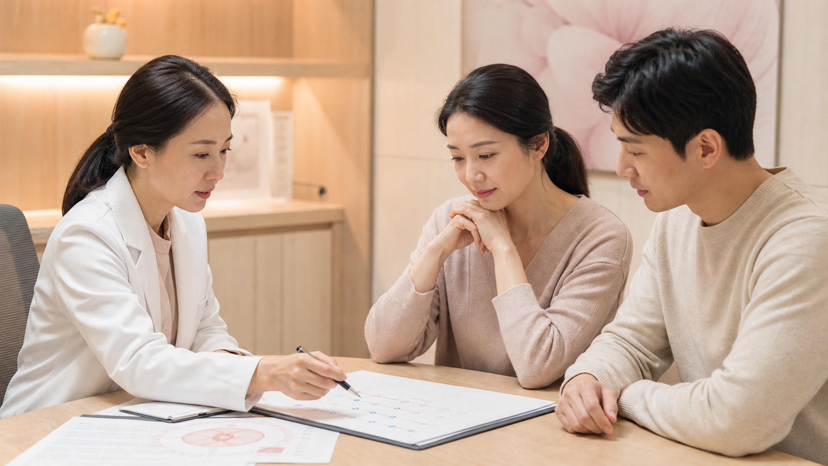 울산 반복착상실패 임신준비 상담 장면 인애한의원 울산점