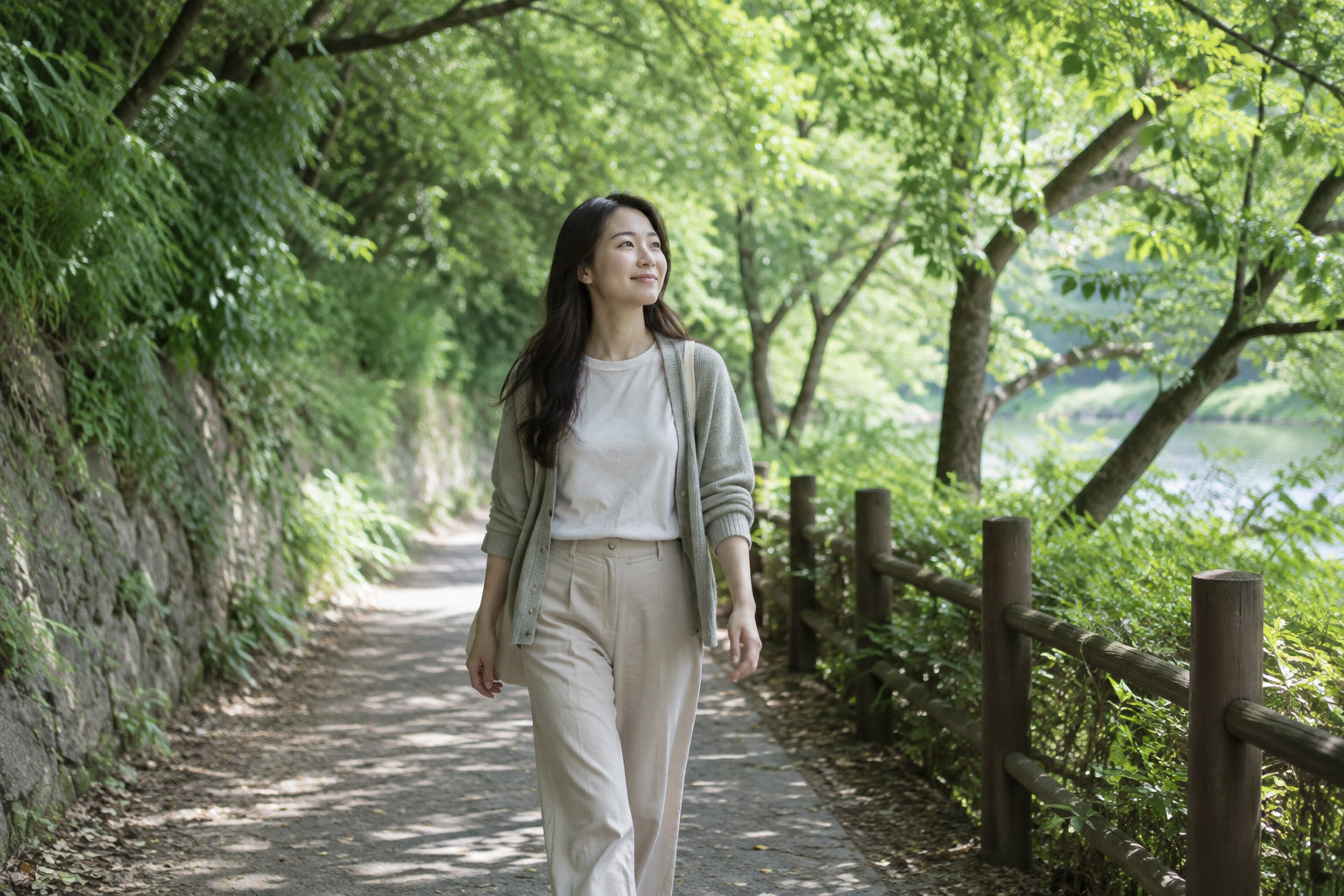 월경성 편두통 회복을 위한 조용한 산책 이미지