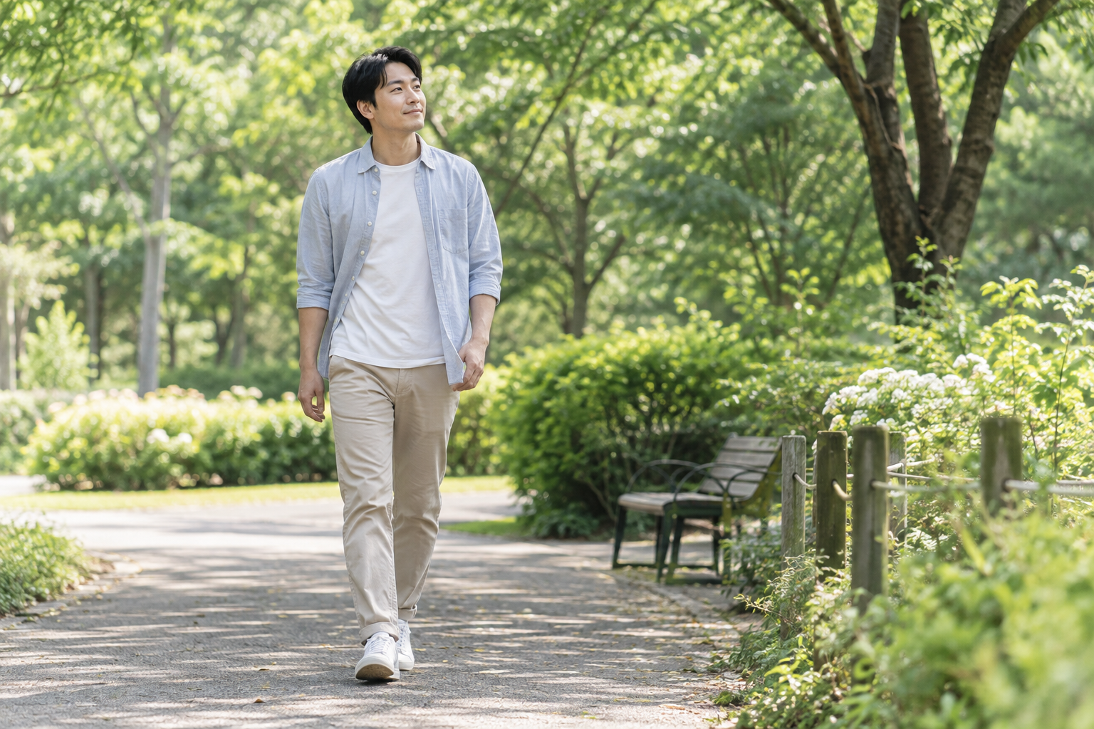 남성난임 검사 준비를 위한 가벼운 걷기 이미지
