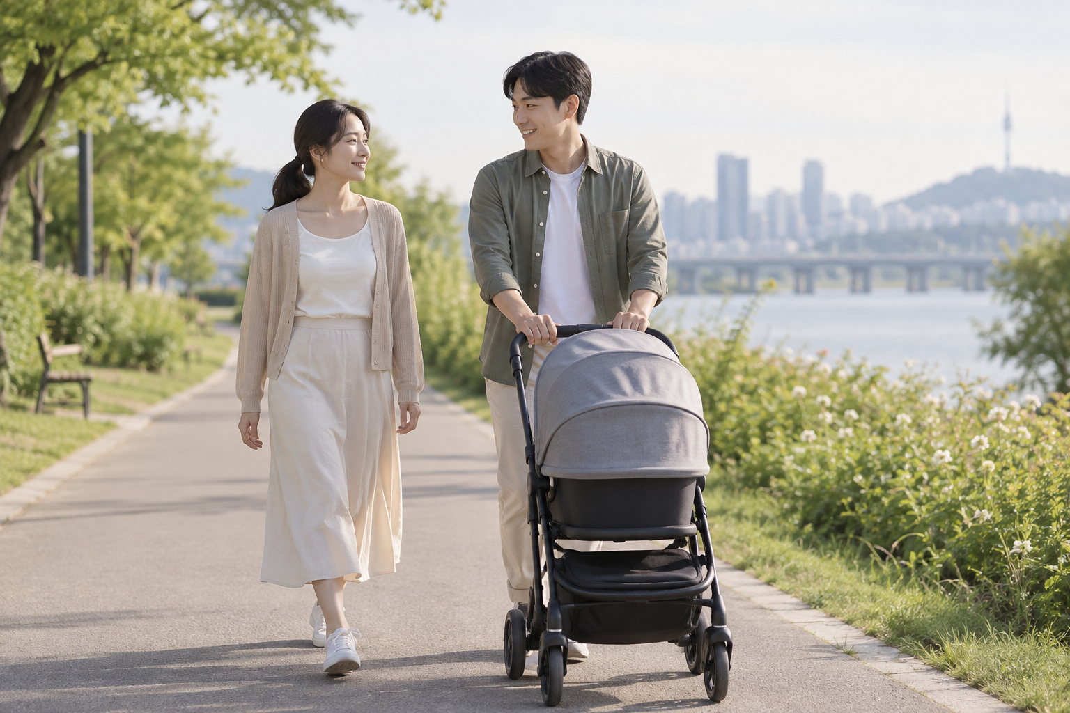 산후부종과 피로 회복을 위한 가벼운 산책 이미지