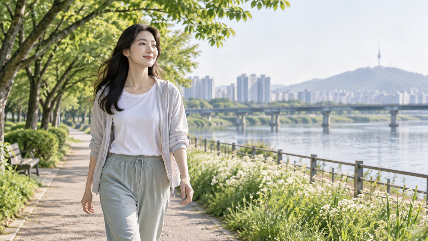 만성질염 회복을 위해 규칙적인 생활을 실천하는 이미지